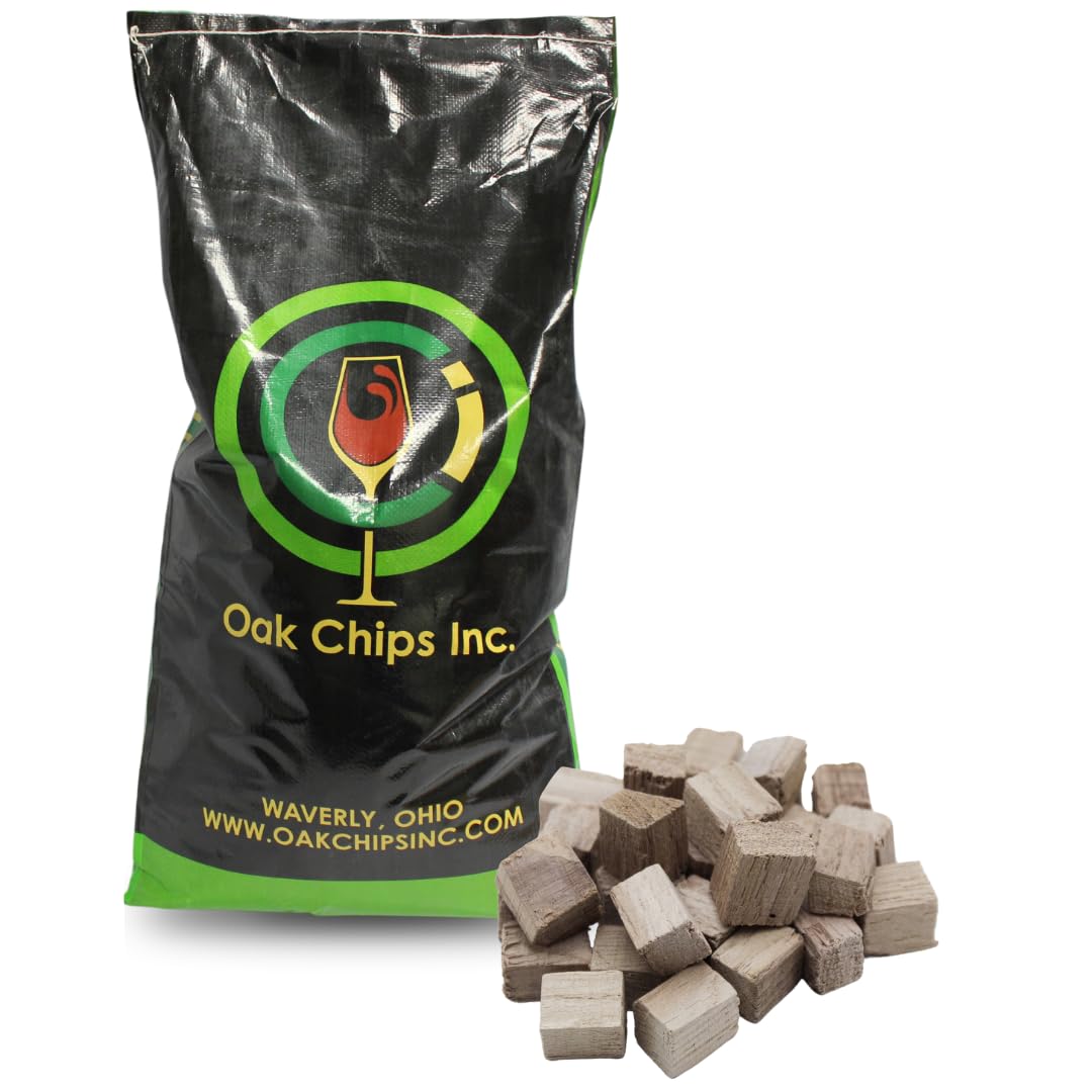 Oak Chips Inc. American Oak Cubes For Brewing - Untoasted - 20 Lbs - Perfect For Aflavor Blendg Beverage-Inspireds  Spirits  Malt Drink  And More!