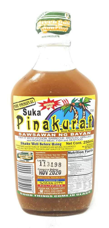Suka Pinakurat Sawsawan Ng Bayan Original Flavor, Extra Hot! Net Cont. 250Ml