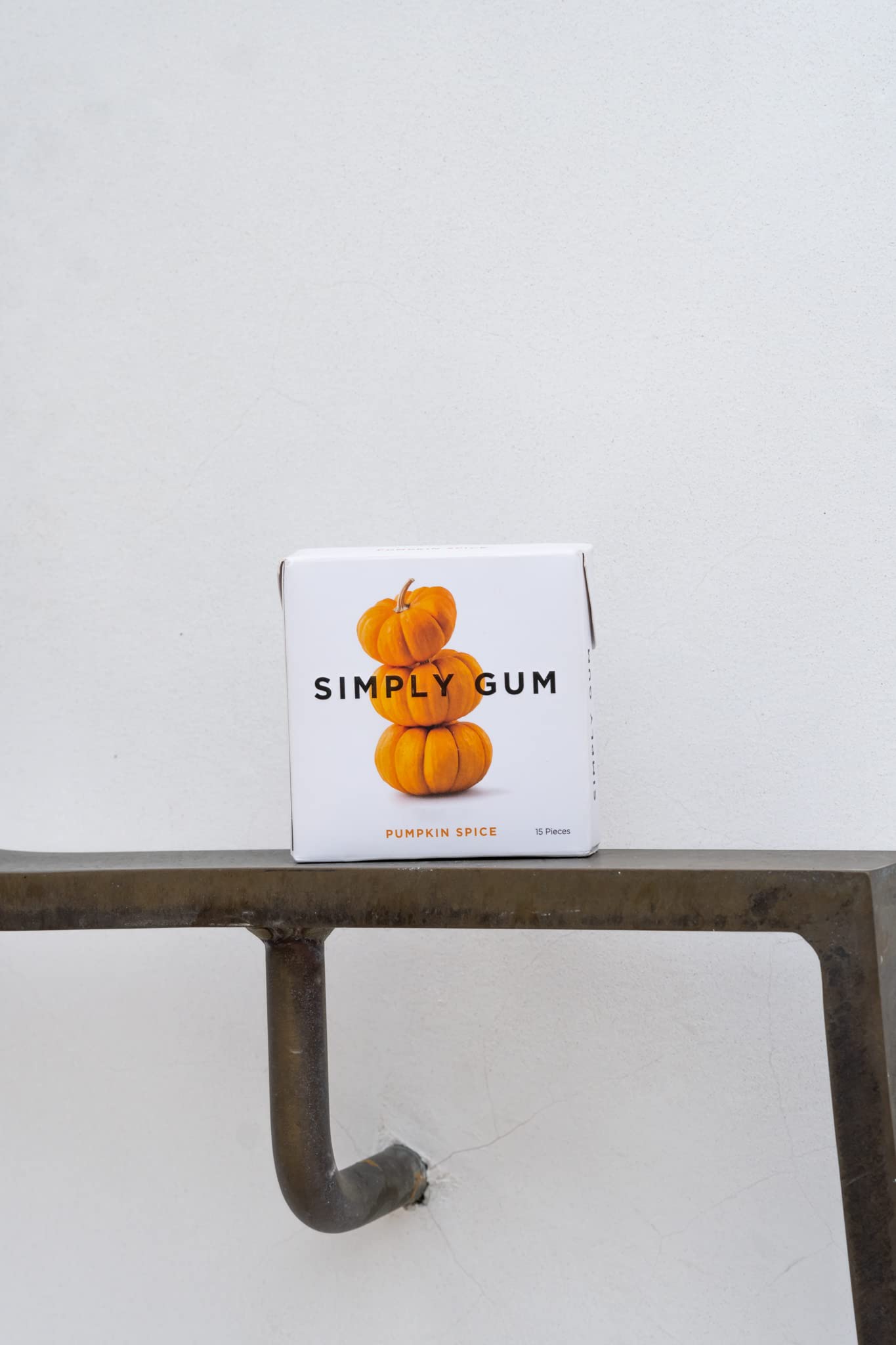 Simply Gum | Pumpkin Spice | Plant- Based Chewing Gum | Pack Of Six (90 Pieces Total) | Synthetic Free + Aspartame Free + Non Gmo