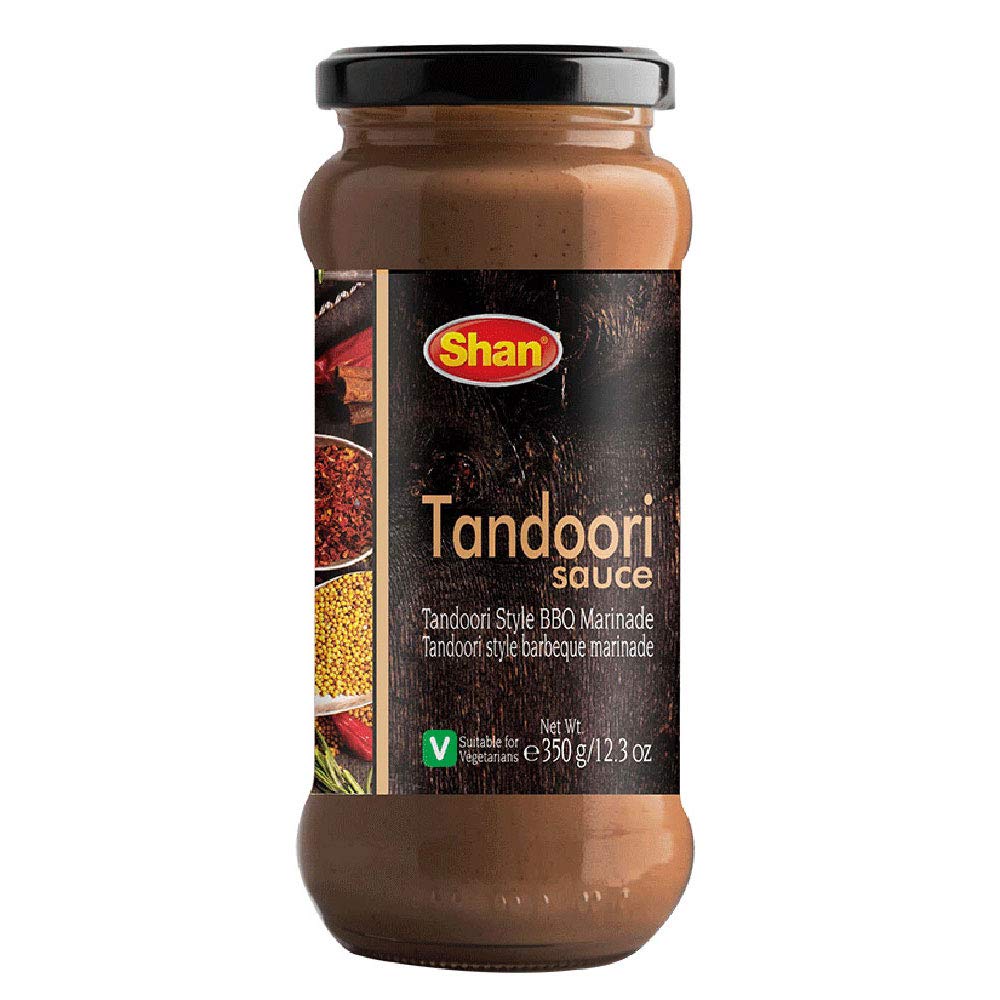 Shan Tandoori Cooking Sauce - Authentic Marinade for Chicken & Grilled Meat - 12.3oz (350g) - No Preservatives