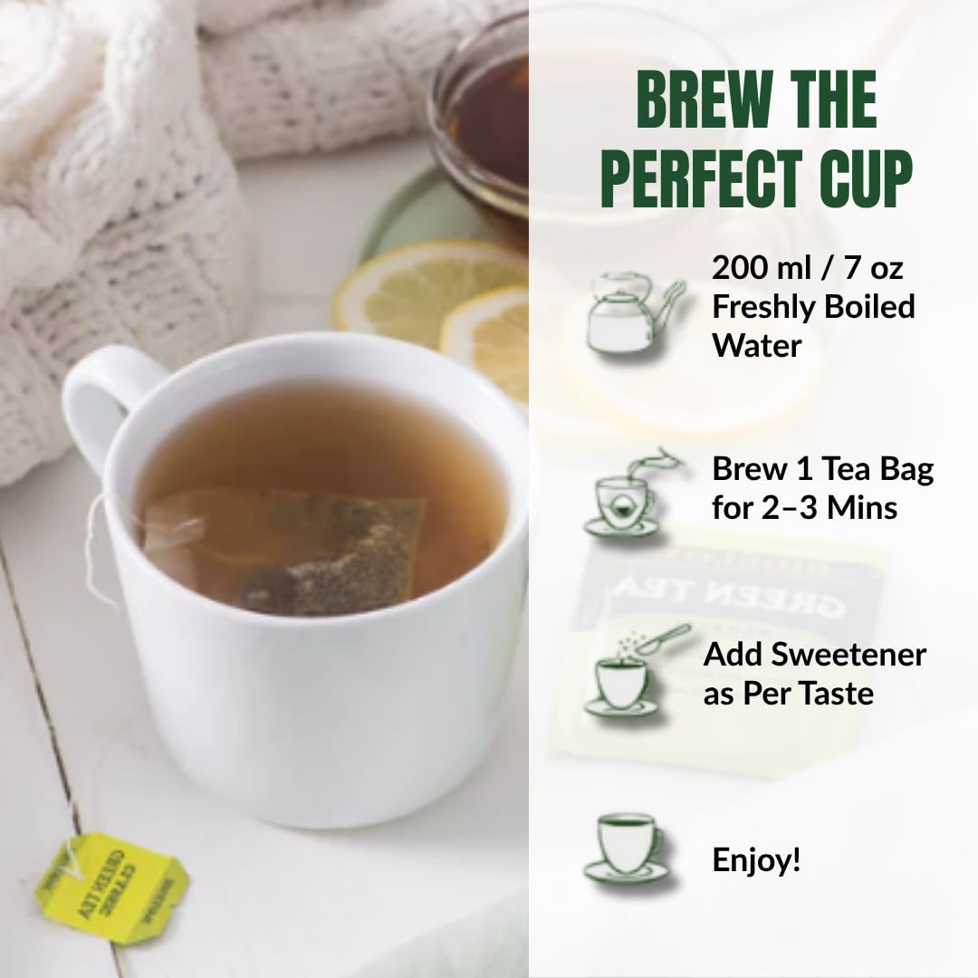 enhanced Bigeloww Organic Green Tea 160 Count  Individually Wrapped Tea Bags - For Daily Wellness & Antioxidant Boost - Packaged for Freshness