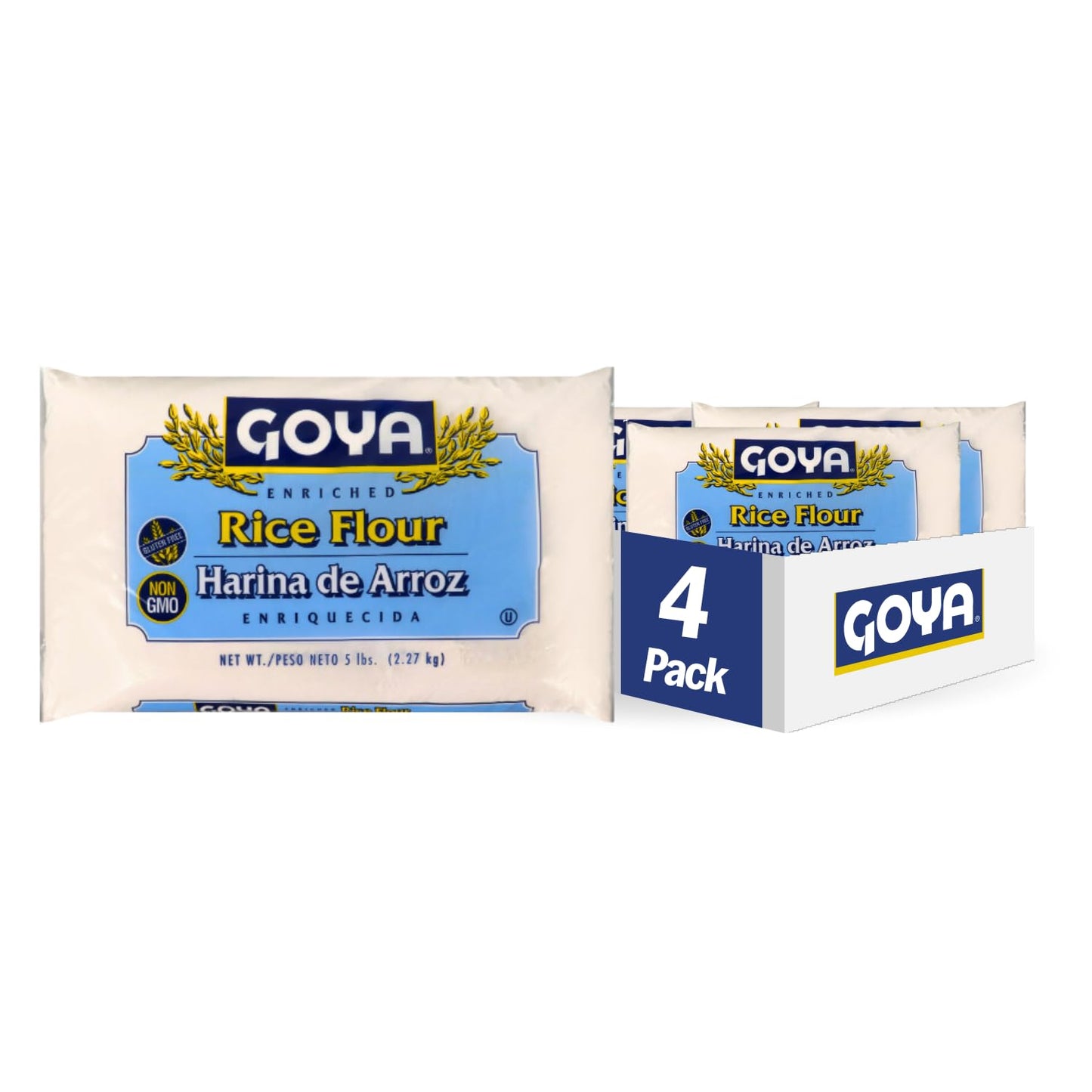 Goya Foods Rice Flour, 5 Pound (Pack Of 4)