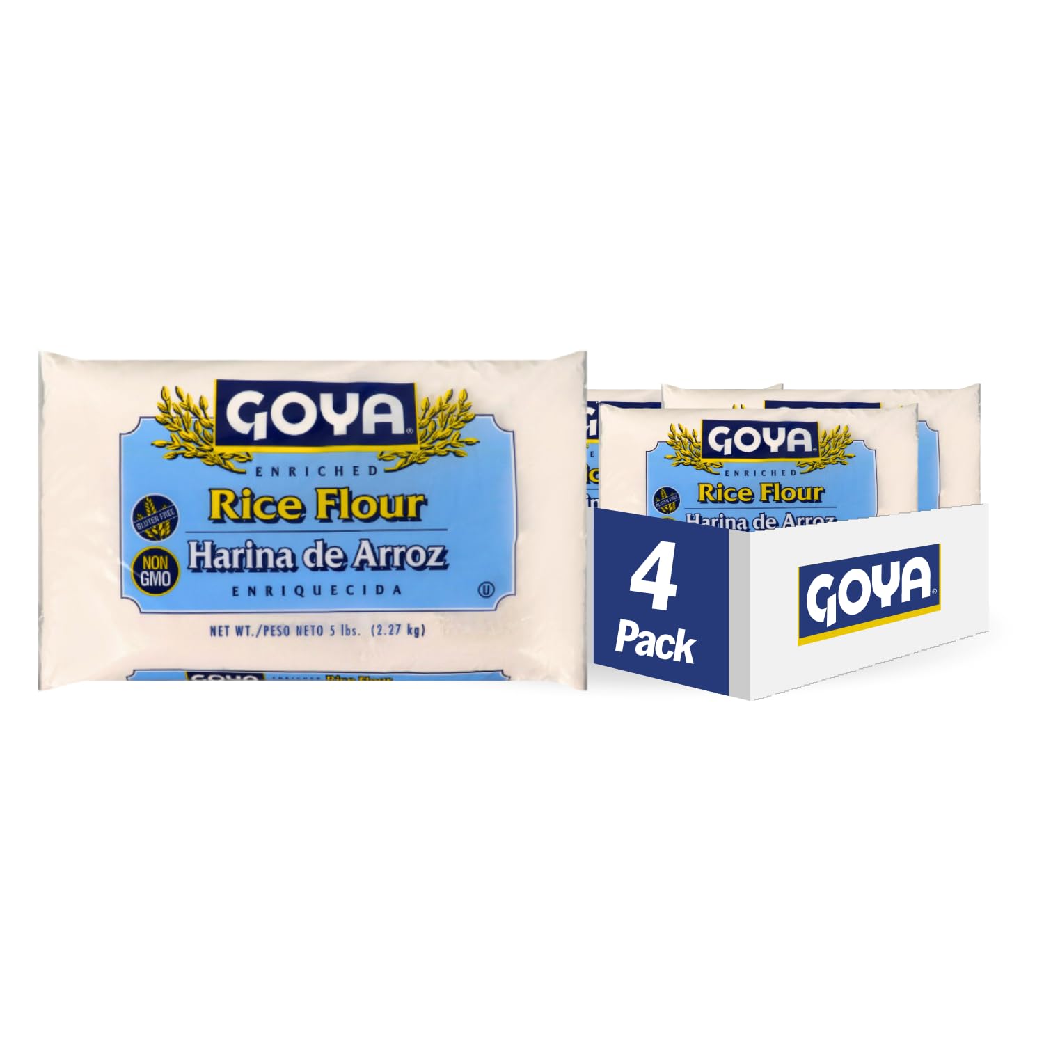 Goya Foods Rice Flour, 5 Pound (Pack Of 4)
