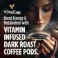 VitaCup Energy Dark Roast Coffee Pods, 100% Arabica, Recyclable, 64 Count
