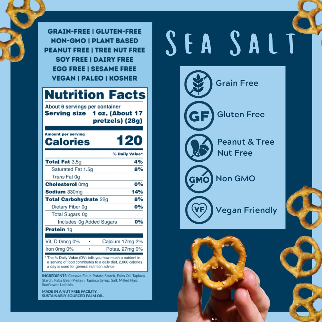 Savor by Suzie Gluten-Free Pretzels - Non-GMO, Grain Free, Vegan, Paleo, Keto & Nut-Free Pretzel Snack Packs, Low Carb, Clean In