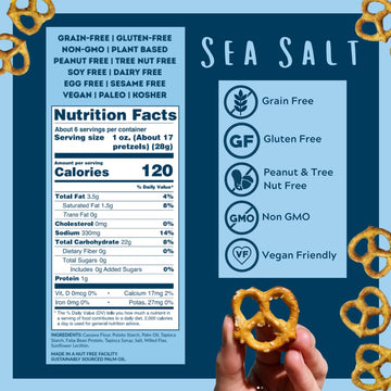 Savor by Suzie Gluten-Free Pretzels - Non-GMO, Grain Free, Vegan, Paleo, Keto & Nut-Free Pretzel Snack Packs, Low Carb, Clean In