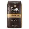 Peet'S Coffee, Medium Roast Ground Coffee - Single Origin Brazil 18 Ounce Bag