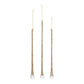 Melrose Icicle Drop Glass Ornaments Set of 3, 10-inch, 12-inch, 14-inch, Multi Color, Model 83716