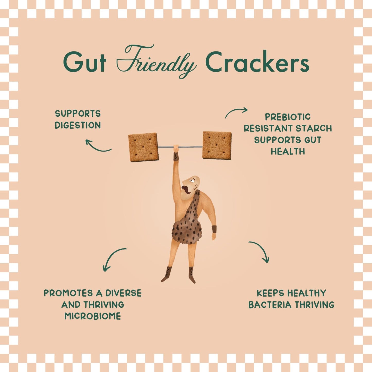 Fair & Square Gluten Free Sea Salt Crackers Powered by Gut Friendly, Prebiotic Banana Flour | Organic, Vegan, Dairy Free, Allerg