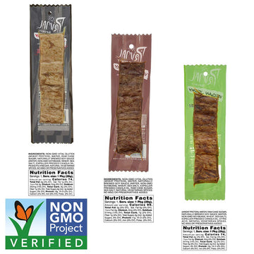 Primal Spirit Vegan Jerky - Seitan Power Pack, 10 G. Plant Based Protein, Certified Non-Gmo, No Preservatives ("The Classics" Teriyaki, Thai Peanut, And Mesquite Lime, 12-Pack, 1 Oz)