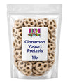 Cinnamon Yogurt Covered Pretzels - 1 lb Resealable Bag | Sweet & Spiced Crunchy Snack | Gourmet Yogurt Pretzel Treats | Perfect 
