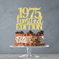 Yetxel 1975 Cake Topper - Limited Edition Golden Glitter Decoration for 50th Birthday Celebration