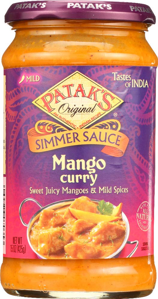 Pataks Mango Curry Simmer Sauce, 15 Fl Oz