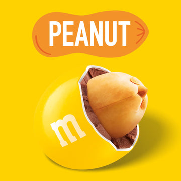 M&Ms Peanut Yellow Chocolate Candy - 2Lbs Of Bulk Candy In Resealable Pack For Candy Buffet, Birthday Parties, Theme Meetings, C