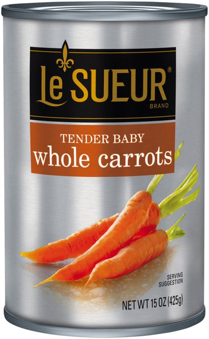 Le Sueur Tender Baby Whole Carrots, 15 Ounce
