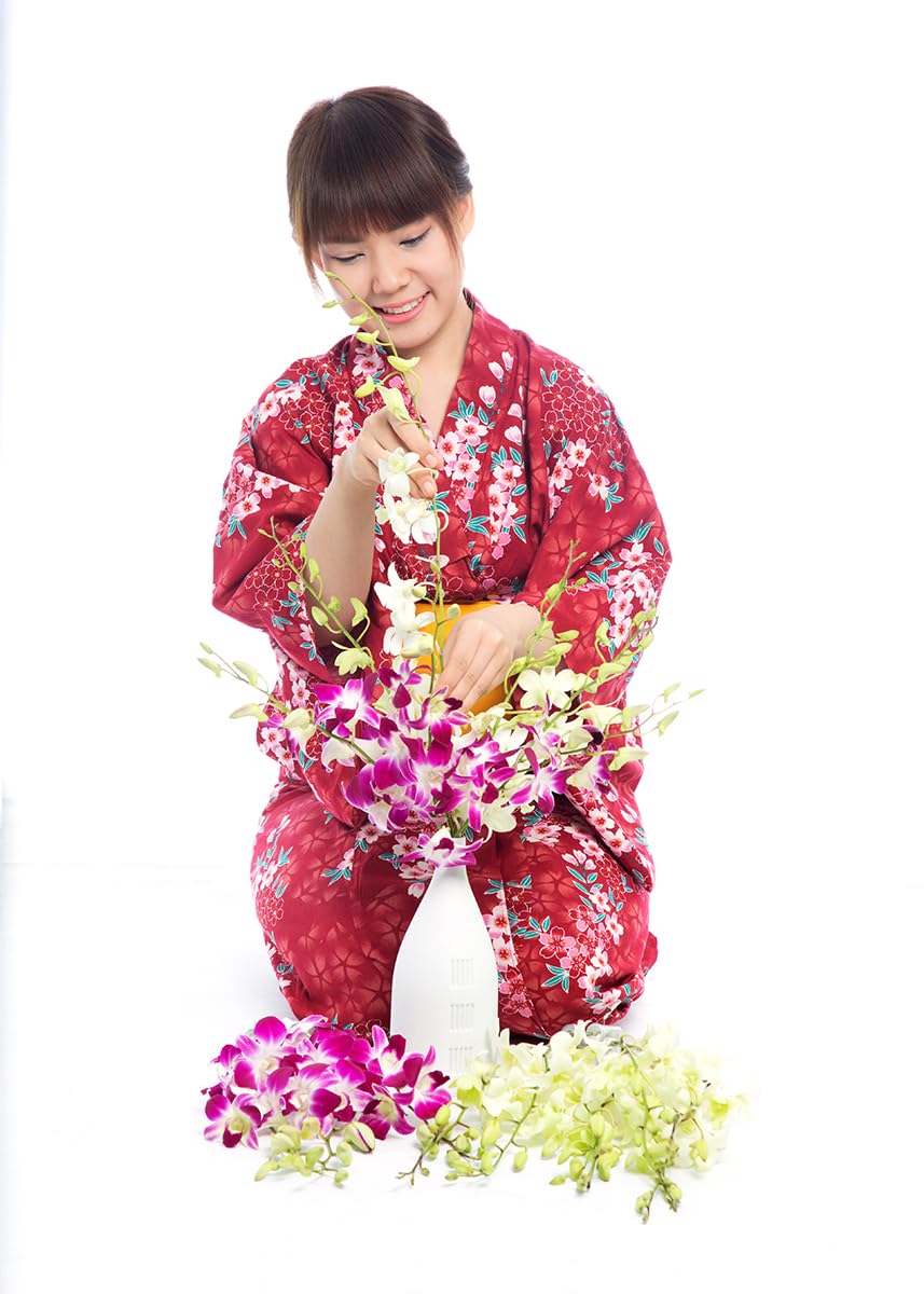 Sunne Tropical Orchidclub Usa Fresh Cut Flowers Dendrobium Orchids (10 Stems Purple & White)