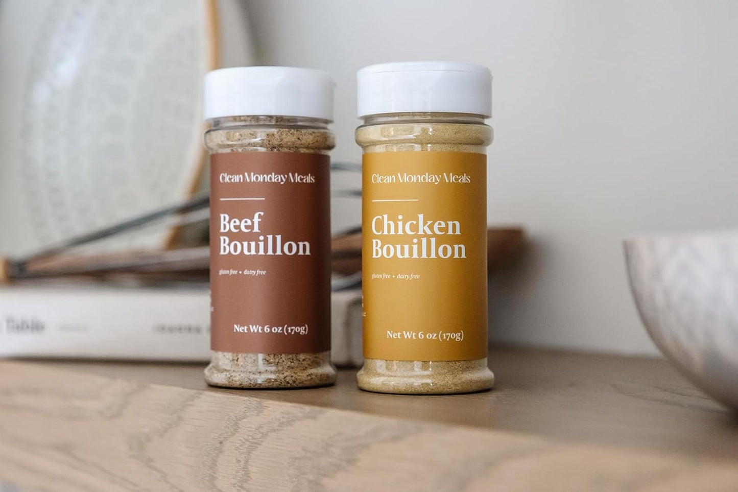 Clean Monday Meals | Chicken & Beef Bouillon | Gluten-Free  No artificial flavors or additives | Two Pack