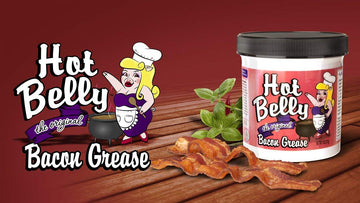 Hot Belly Bacon Grease 1-11Ounce By Hot Belly Used On The Keto And Paleo Diet Free Pdf Cookbook With Each Order (1 Pack)