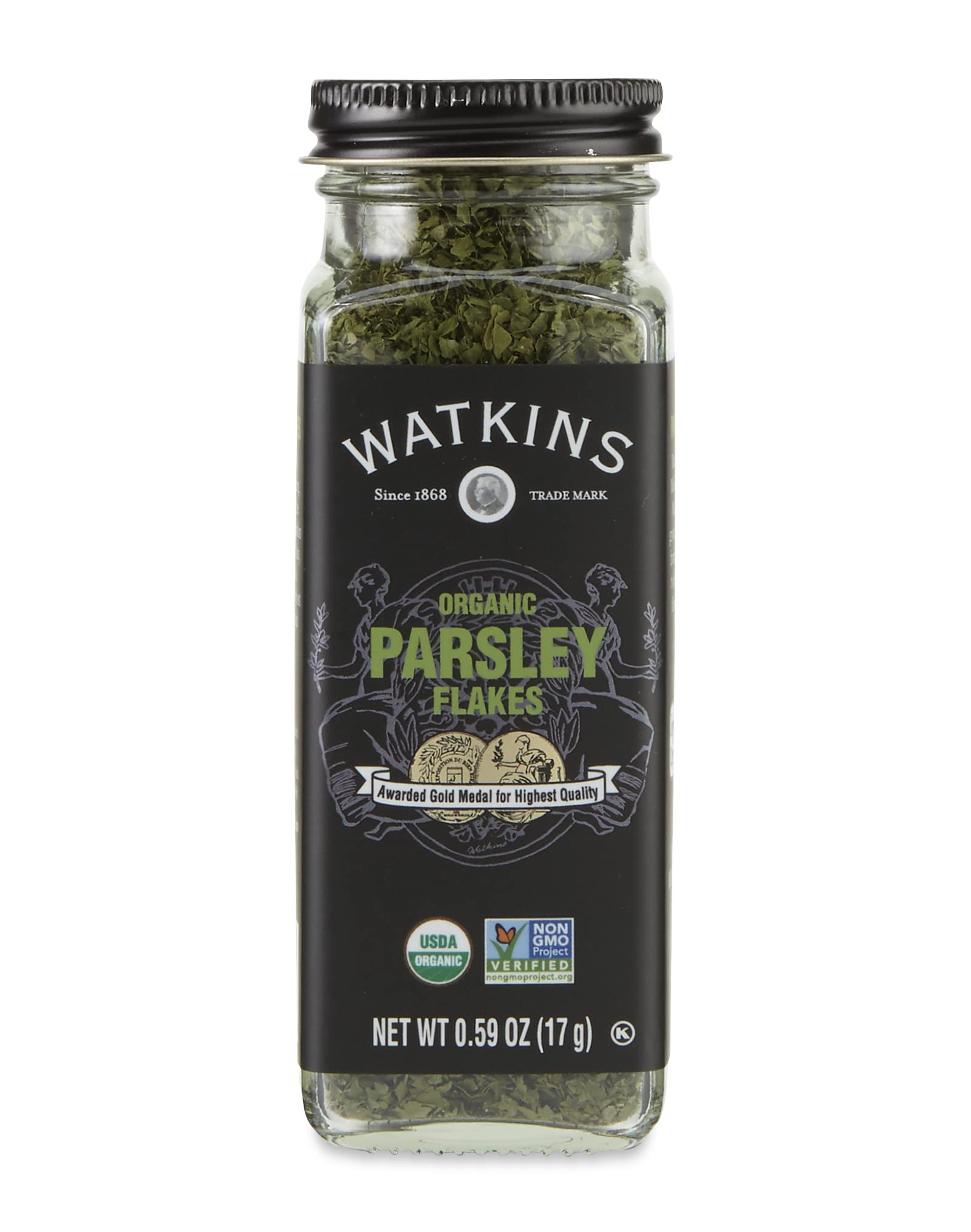 Watkins Gourmet Organic Spice Jar Parsley Flakes Non-Gmo Kosher 0.59 Ounce Jar 1-Pack