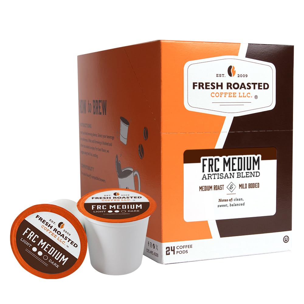 Fresh Roasted Coffee, Frc Medium Roast Blend, Kosher, K-Cup Compatible, 24 Pods