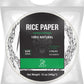 Soeos Rice Paper, White Rice Paper Wrappers, 3 Pack, 34 Sheets-Fresh Spring Roll Wrappers & Dumplings, Non-Gmo, Gluten-Free, Low Carb, Vietnamese Rice Wraps (Round, 22Cm)