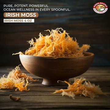 Angel Brand Irish Sea Moss - Nutrient-Rich Sea Vegetable, 4 oz Pouch