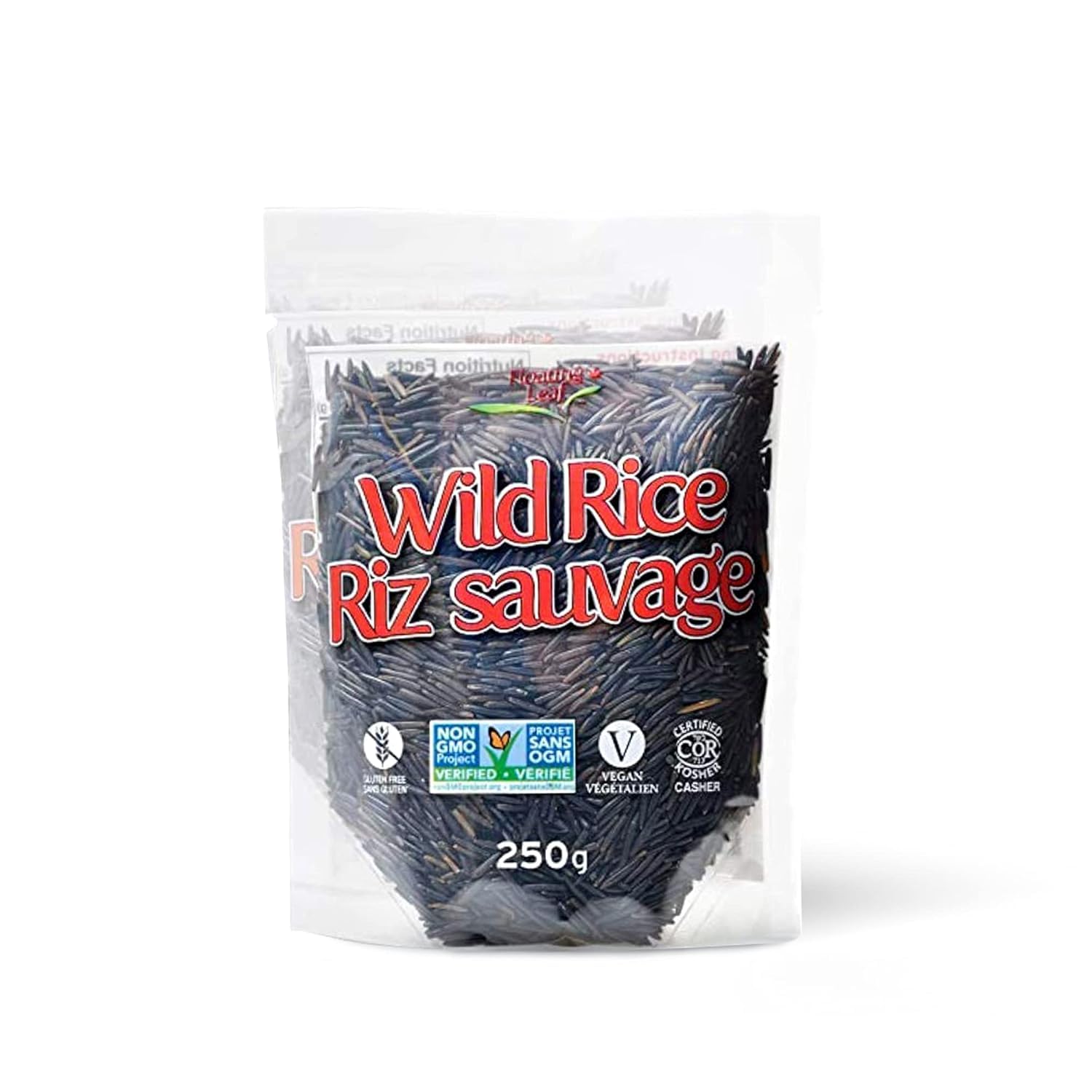 FLOATING LEAF Wild Rice, All Natural, Non Gluten, Non-GMO, Vegan, 8 Ounces