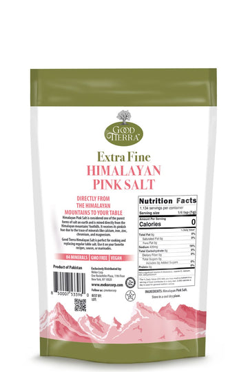 GOOD TIERRA Himalayan Pink Salt - Extra-Fine Grain - 2.5 lb (40 Ounce) PET Bag