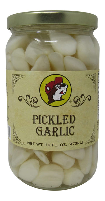 Buc-Ees Pickled Garlic In A Resealable Jar Gluten Free No High Fructose Corn Syrup 16 Fl Ounces