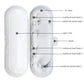 Nincha Portable Replacement Plastic Electric Toothbrush Travel Case For Oral-B Pro Series (White)