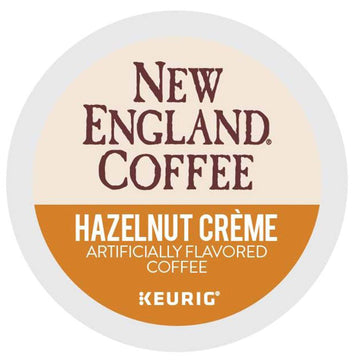 New England Coffee 0040 Hazelnut Cr?Me K-Cup Pods, 24/Box