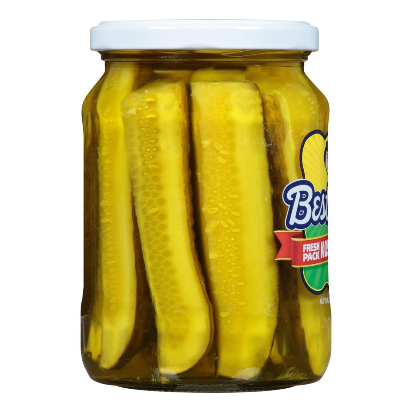 Best Maid Products 24 oz Glass Jars - Dill, Kosher Hamburger Slices & Habanero Chips - 2 Pack