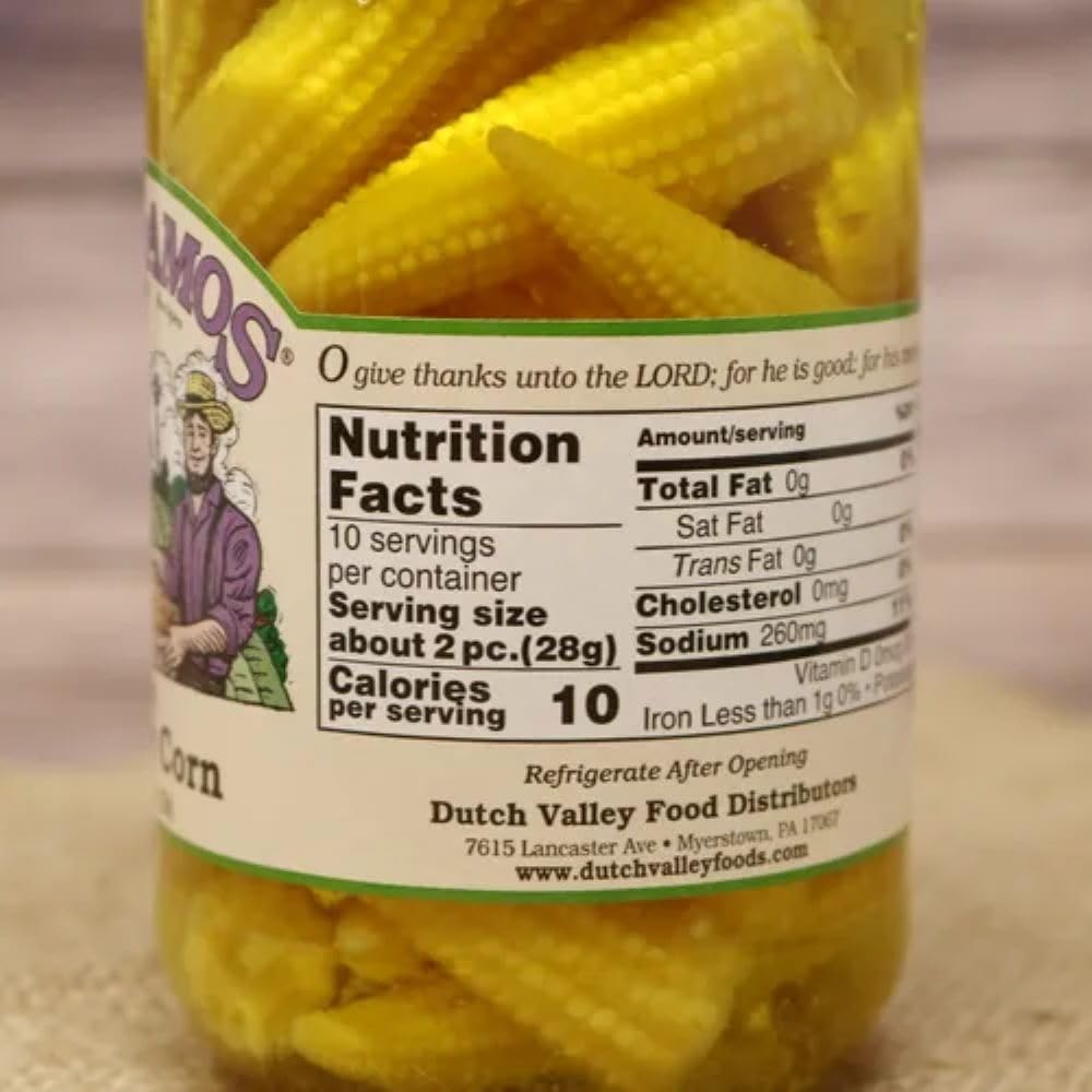 Jake & Amos Pickled Dill Baby Corn / 2 - 16 Oz. Jars