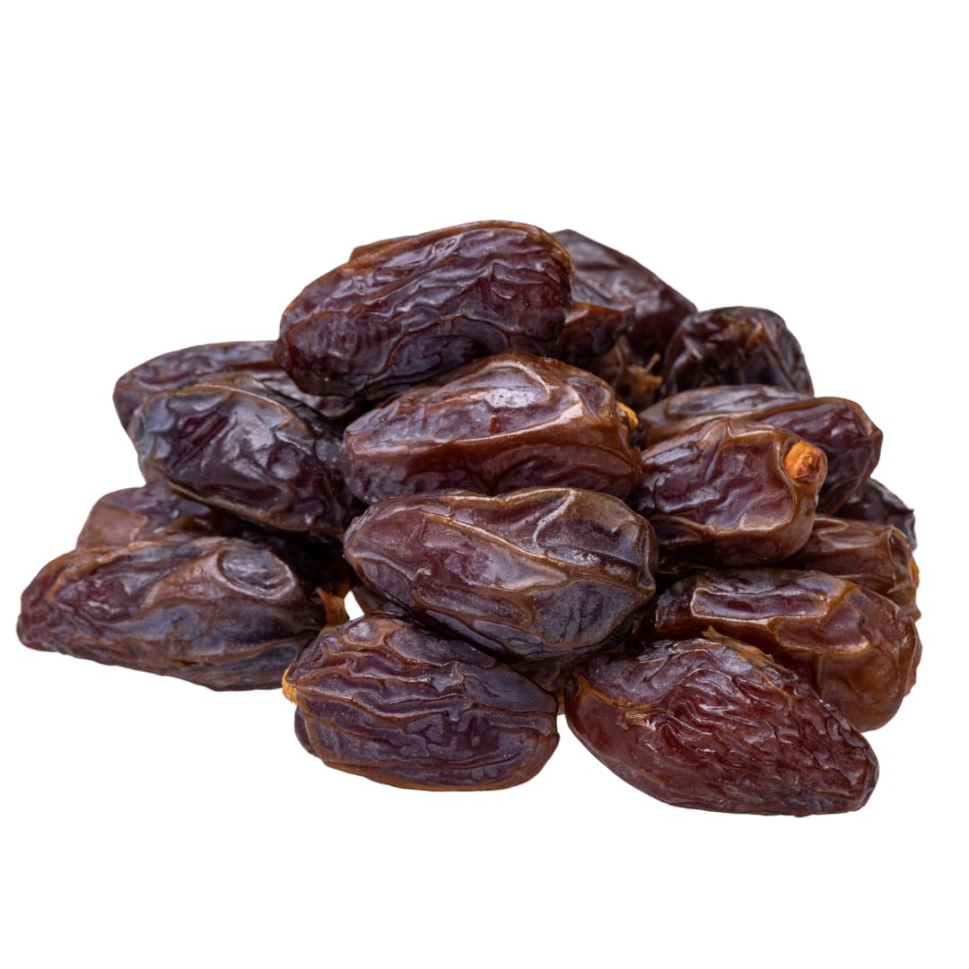 Raw Essentials Medjool Dates - Sweet and Caramel-Like - Great in Desserts, Smoothies, and Savory Dishes - 18 Ounce Resealable Ba