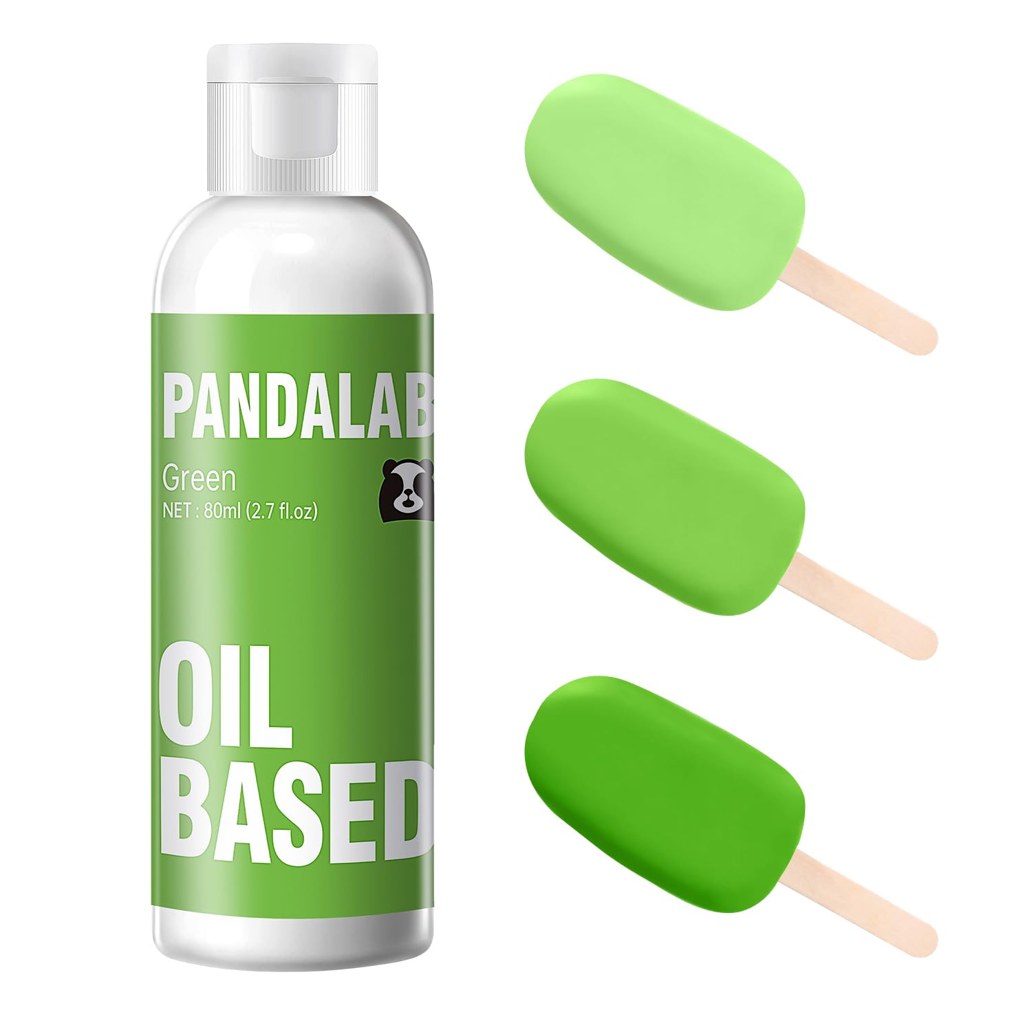 Green Oil Based Food Coloring for Chocolate, Candy Melts, Donuts, Strawberries, Frosting, Cake, Professional Edible Dye for Baki