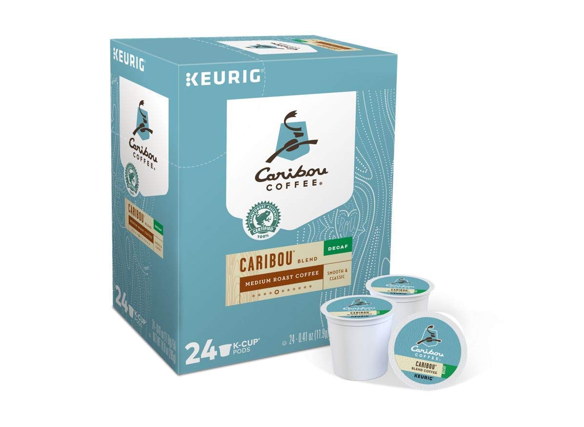 Caribou Coffee Caribou Blend Decaf K-Cup Portion Pack 24 Count (Pack of 2)