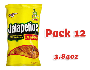 Diana Jalapeo Tortilla Chips 3.84Oz (Pack Of 12)