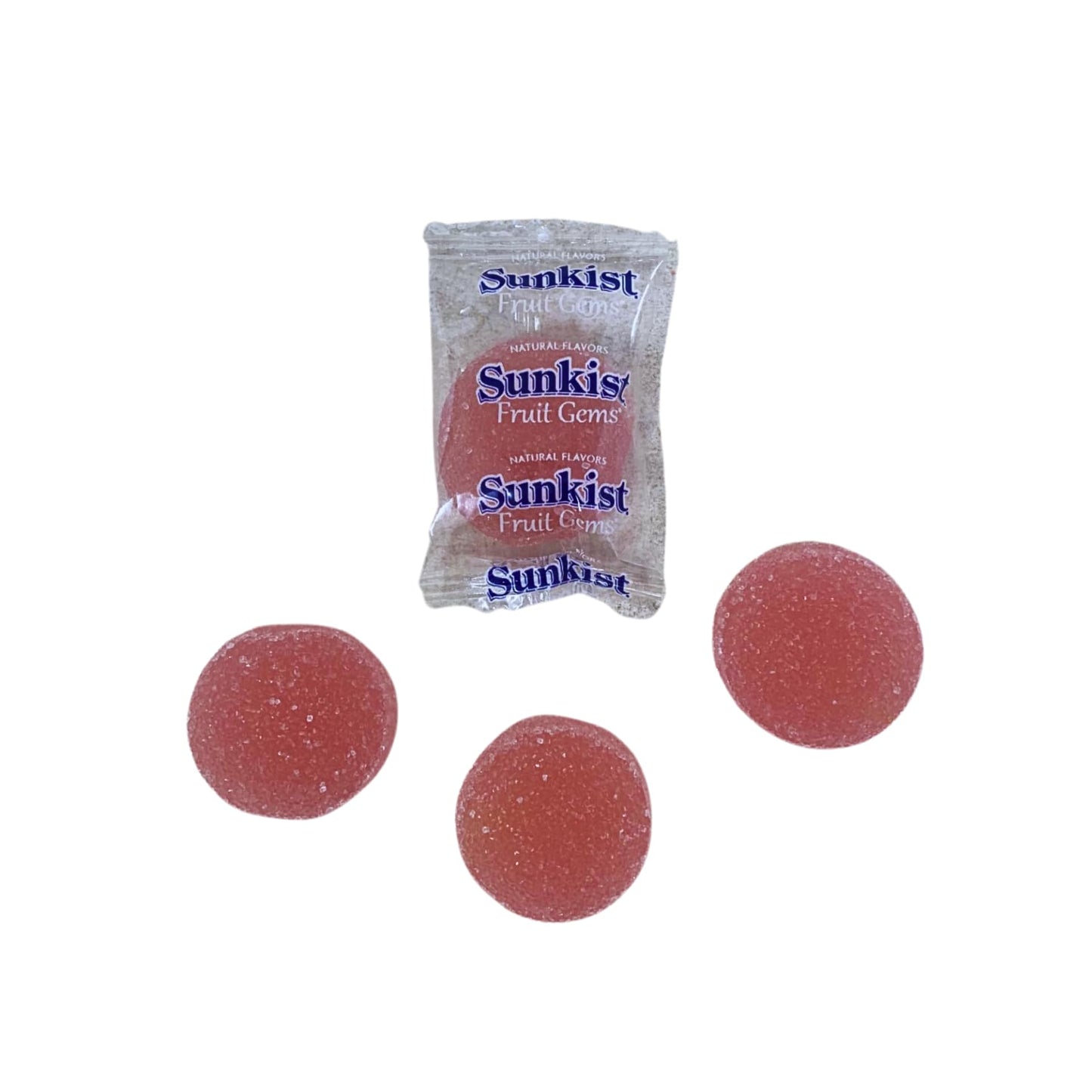 Sunkist Individually Wrapped Fruit Gems Soft Candy Grapefruit Flavor Only -1Lbs, (16 Oz)