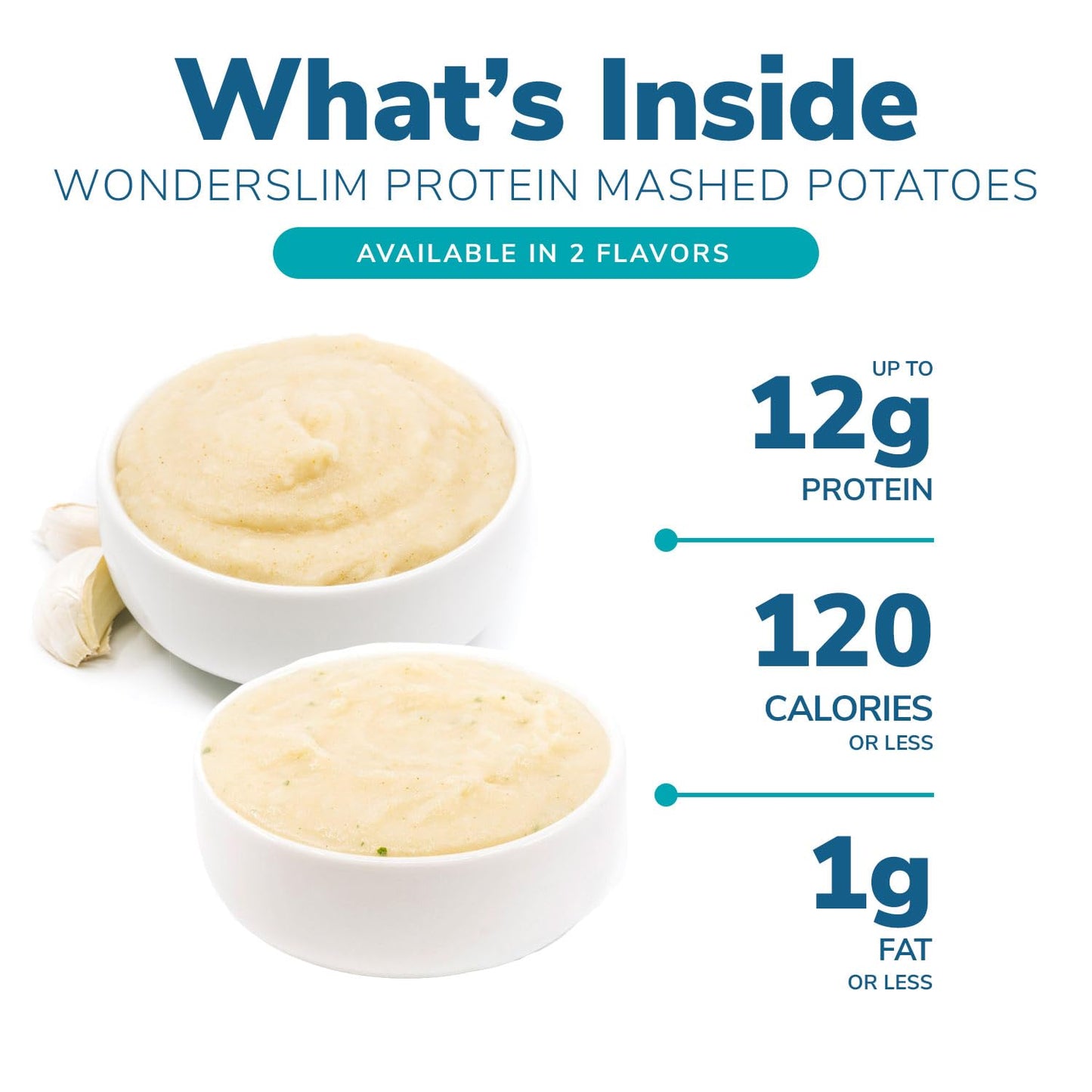Wonderslim Instant Mashed Potatoes, Sour Cream & Chives, 11G Protein, No Fat, Gluten Free (7Ct)
