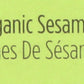 SPICELY Organic White Sesame Seeds, 0.45 OZ