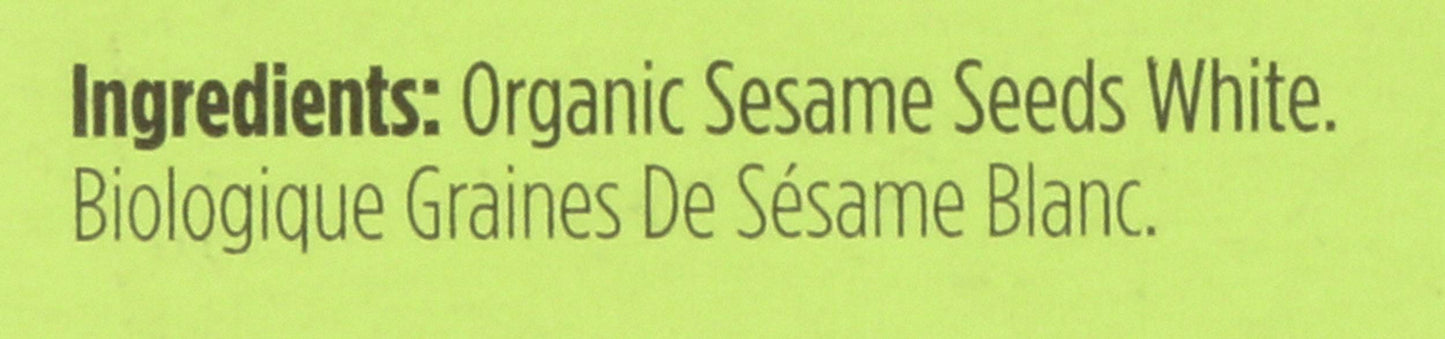 SPICELY Organic White Sesame Seeds, 0.45 OZ