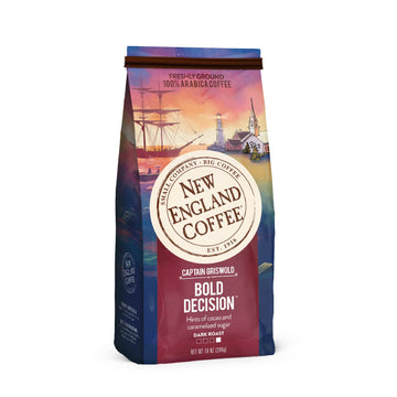 New England Coffee Darkest Before Dawn Dark Roast Ground Coffee, 10Oz Bag (Pack Of 1)
