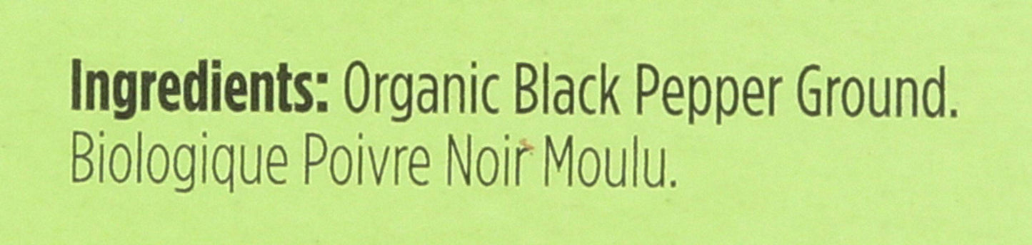 Spicely Organic Ground Black Pepper, 0.45 Oz