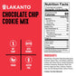 Lakanto Sugar Free Chocolate Chip Cookie Mix - Sweetened with Monk Fruit Sweetener, Gluten Free, Keto Diet Friendly, Vegan, 2g N