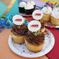 University Of West Alabama Secondary Logo Cupcake Picks Toppers Decoration Set Of 6
