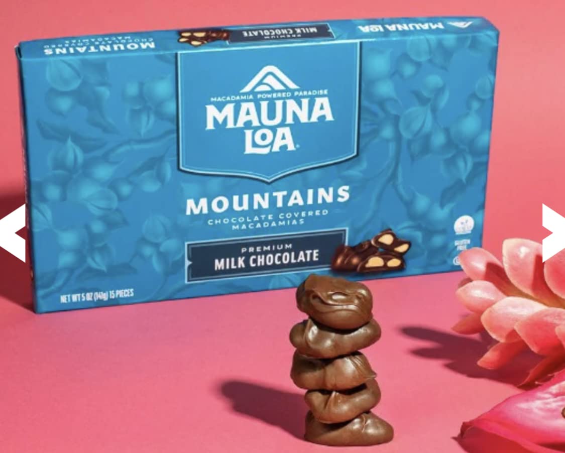 Mauna Loa Premium Hawaiian Roasted Macadamia Nuts, Milk Chocolate Flavor, 5 Fl Oz