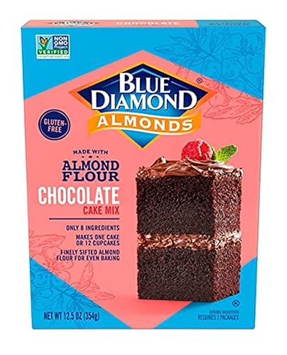 Blue Diamond Almonds Flour Gluten-Free Baking Mix, Chocolate Cake, Multicolor, 12.5 Oz