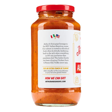 Arthur & Sons spirit-inspired flavor Sauce - Authentic Italian Recipe, All-Natural Ingredients - 2 Pack (48oz)