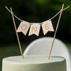 Wood One Cake Topper - 1 St Birthday Cake Decorations, First Birthday Cake Topper, Cake Topper Wood One Banner, Cake Smash Decor