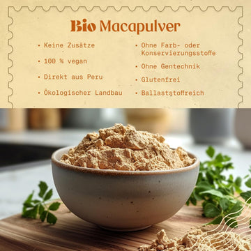 Naturalebio Maca Powder Organic 8 Oz. Peruvian, Natural And Pure, From Organic Maca Root. Vegetarian And Vegan Friendly - Gelati